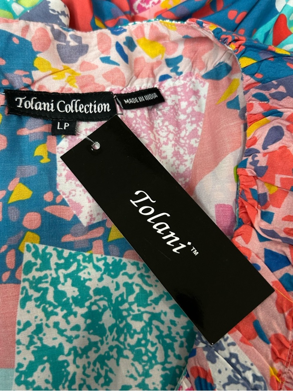 Tolani Collection Madison Patchwork Maxi Dress Large Petite Summer Dress - Picture 8 of 13